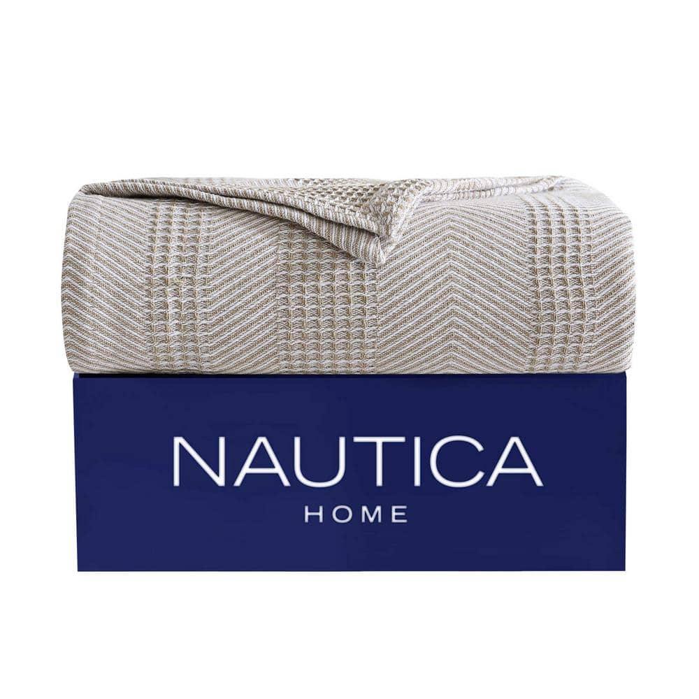 Nautica Nautica Chevron Stripe Cotton Blanket