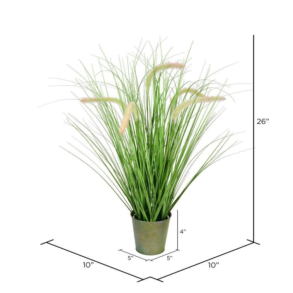 Freeport Park® 26'' Grass Tree in Metal Pot