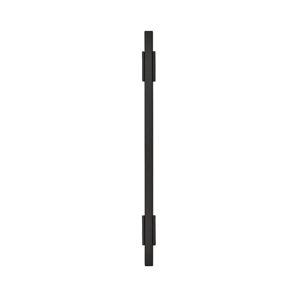 Amerock Urbanite 6-5/16 inch (160mm) Center-to-Center Matte Black/Matte Black Cabinet Pull