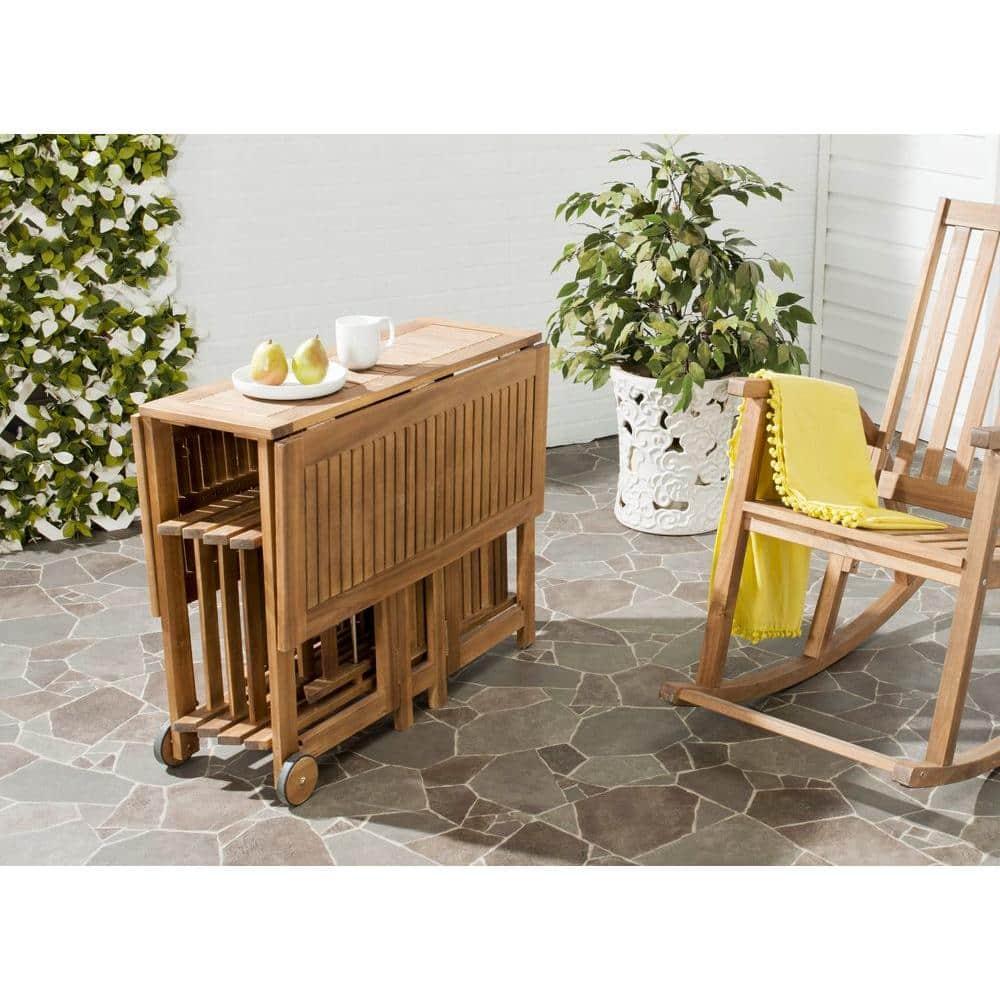 Arvin Table And 4 Chairs - Outdoor - PAT7001 - Natural - Safavieh