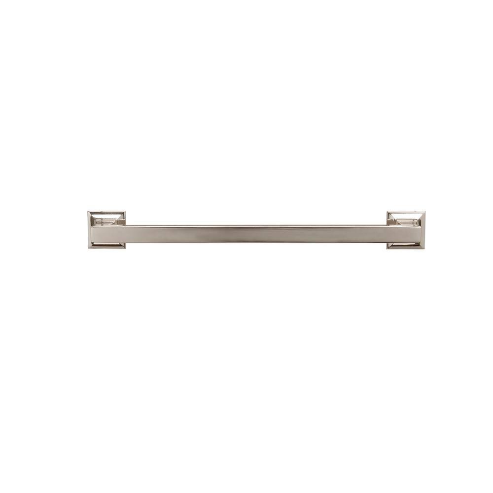 Polished Nickel 10-inch Modern Cabinet Handle with Mounting Hardware