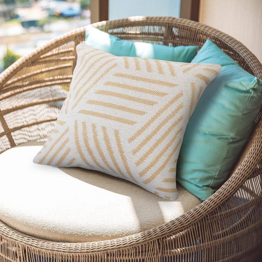 Evette Rios Throw Pillow Geometric Cotton Throw Pillow