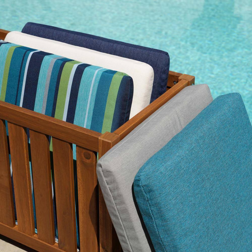 Honeycomb Outdoor Universal Seat Cushion (2-Pack) - Textured Solid Bone