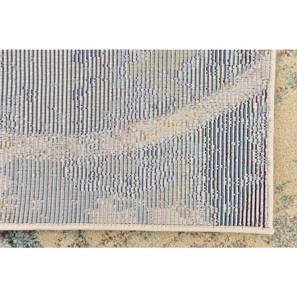 Unique Loom Chromatic Collection Area Rug - Imperial (9' x 12' 2" Rectangle Multi/Beige)