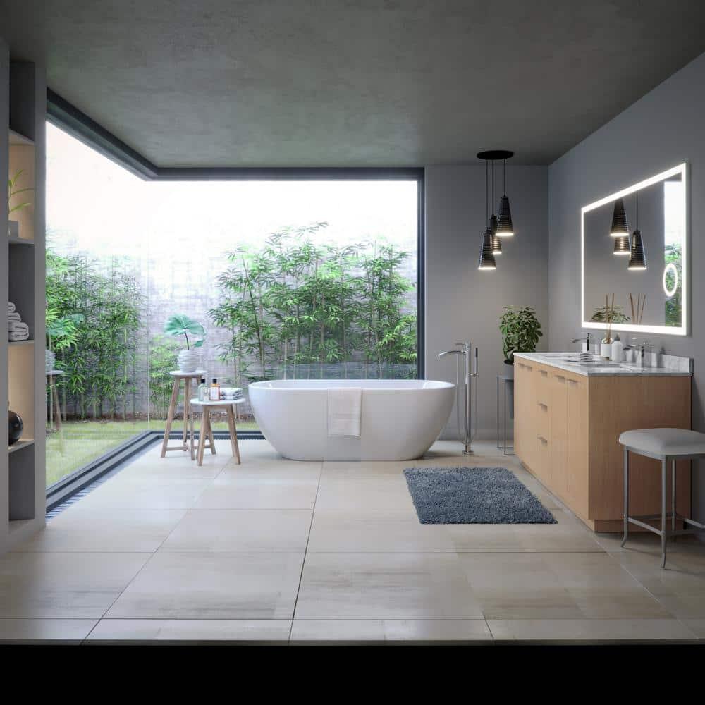 Brooklyn 60'' x 30'' Freestanding Soaking Acrylic Bathtub