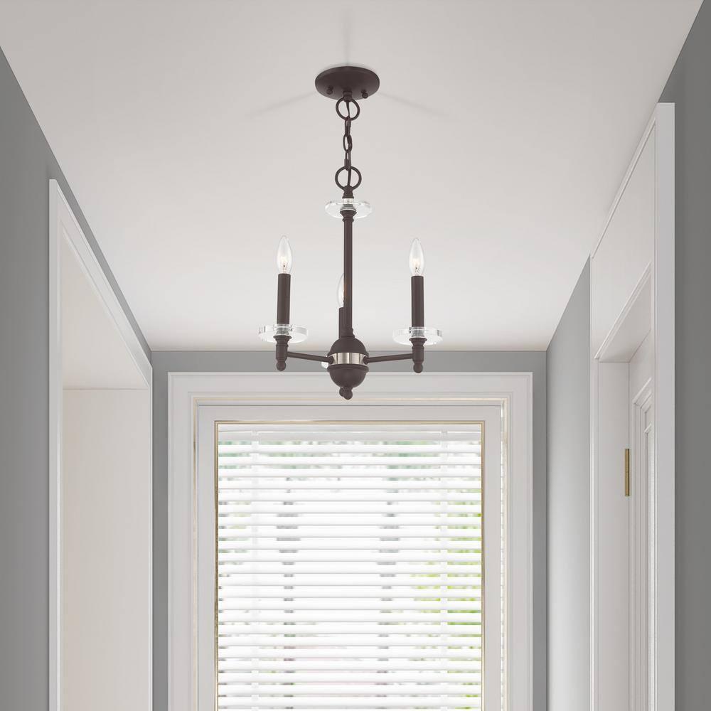 Livex Lighting Bennington 3 - Light Chandelier in  Bronze
