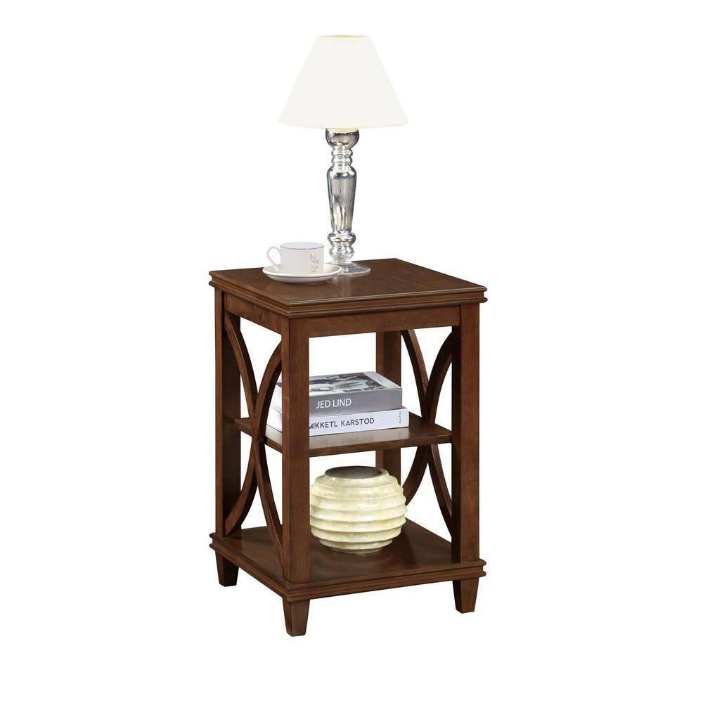 Convenience Concepts Florence End Table in Espresso Wood Finish