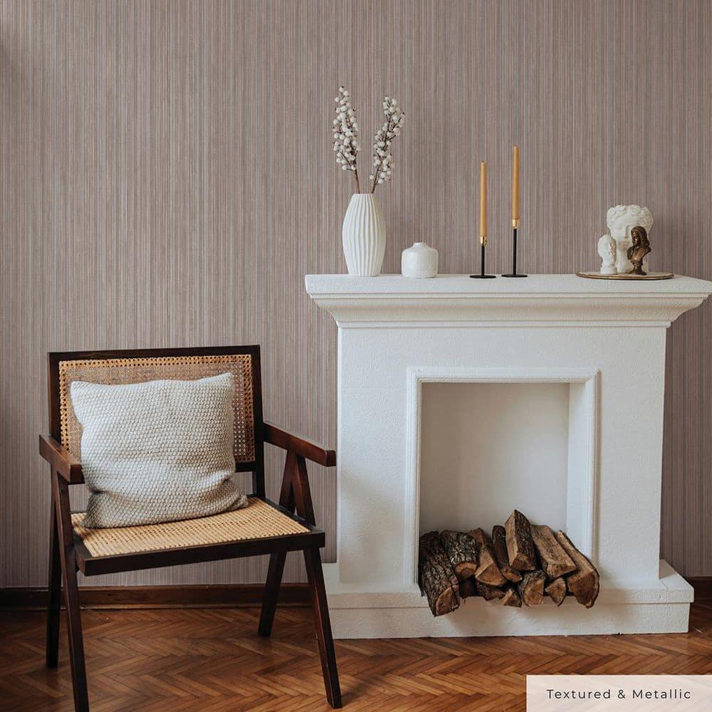 Tempaper & Co. 28 sq ft Faux Horizontal Grasscloth Removable Peel and Stick Wallpaper Textured Neutral : Vinyl, Self-Adhesive