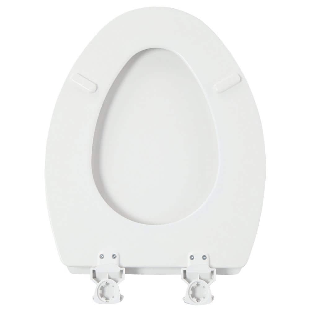 Bemis 1500EC Toilet Seat with Easy Clean & Change Hinges, Durable Wood