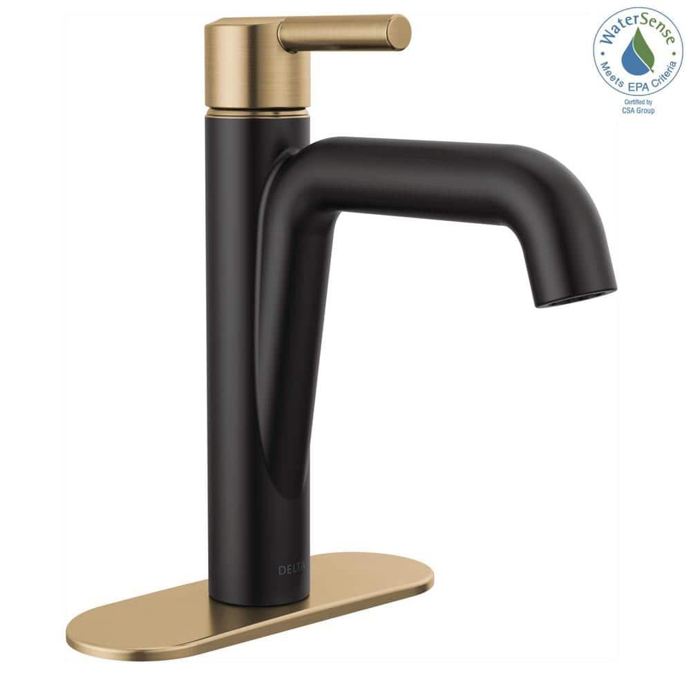 Nicoli Single Hole Bathroom Faucet with Drain Assembly, Single Handle Bathroom Sink Faucet