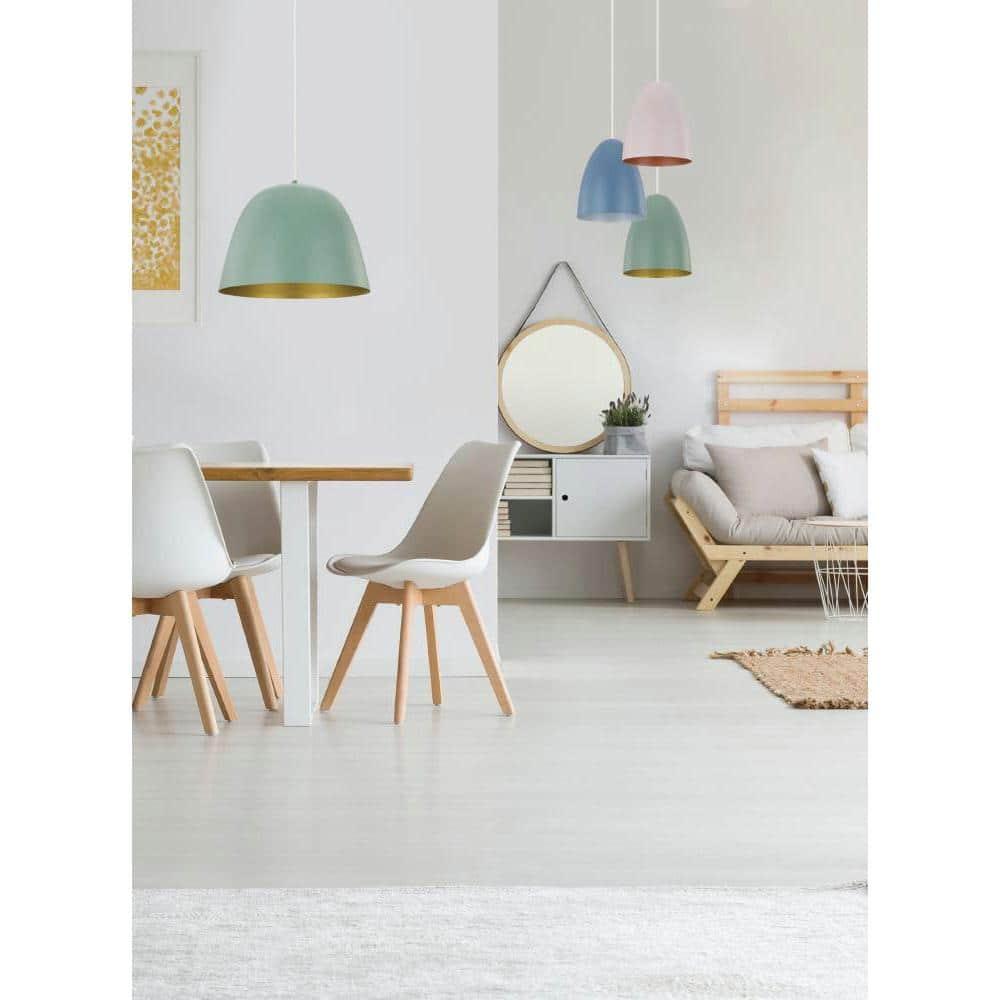 Eglo Lighting - Sarabia-P - 1-Light Pendant - Pastel Apricot Exterior - Copper