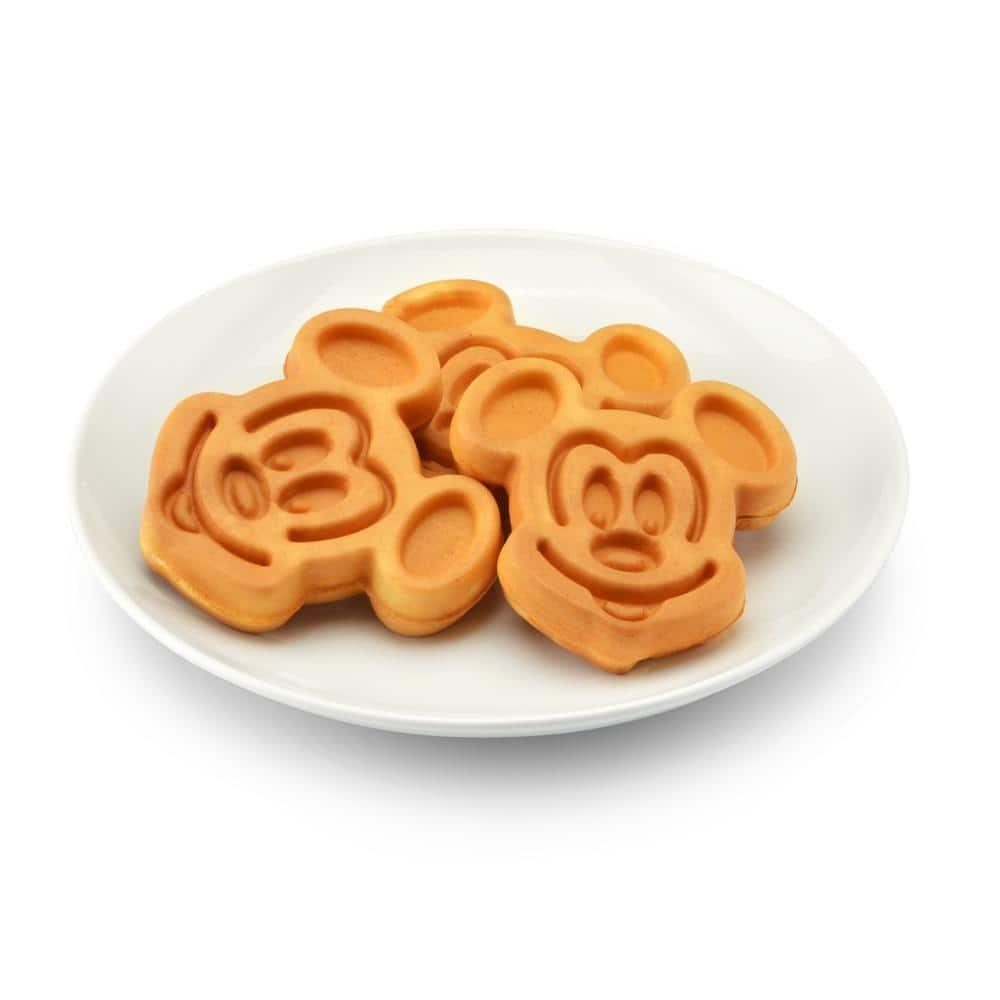 Disney Mickey Mouse Double Flip Waffle Maker, Black, Red