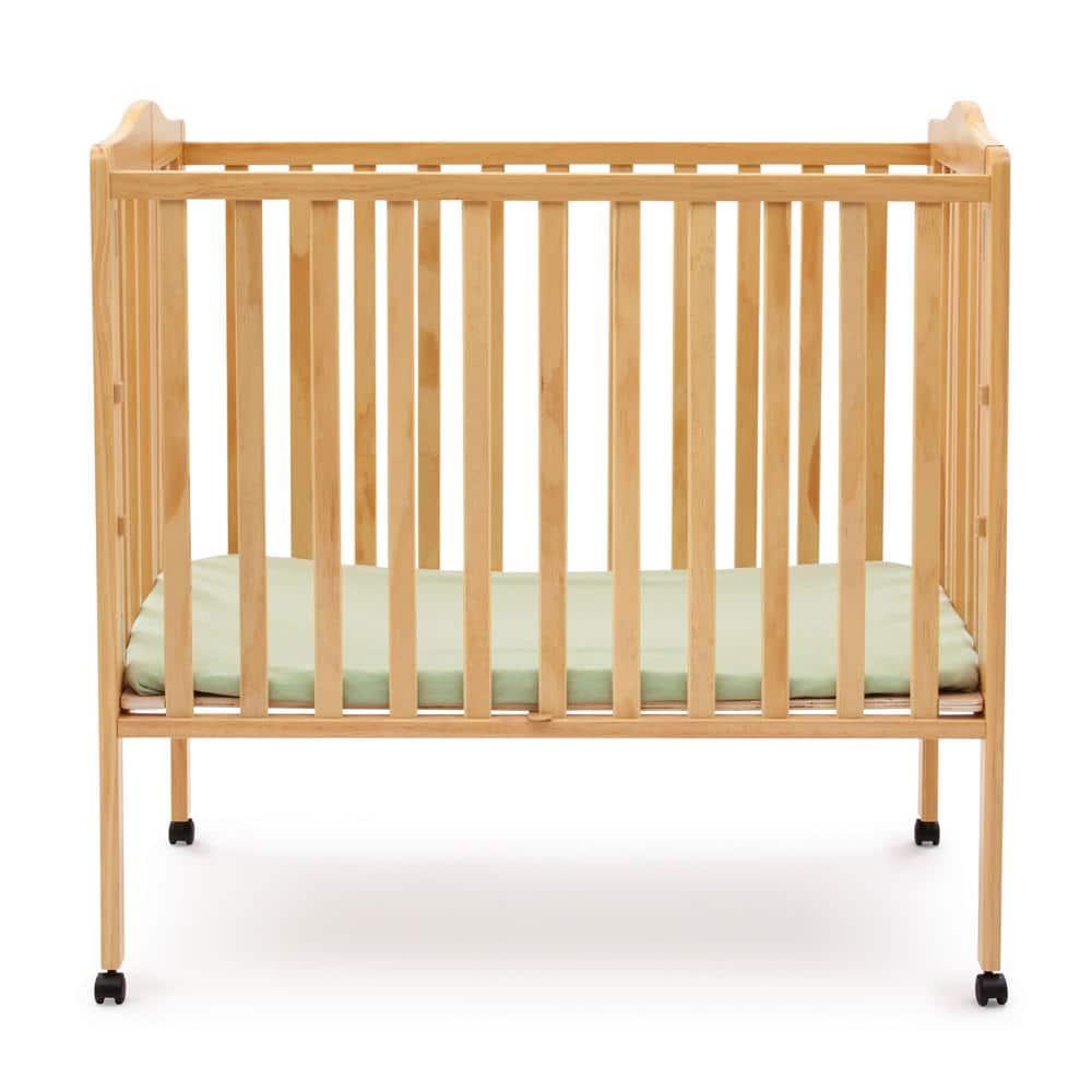 Delta Children Folding Mini Portable Crib with Mattress