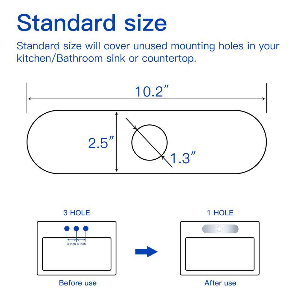 BWE P-22 Kitchen and Bathroom Sink Deck Plate