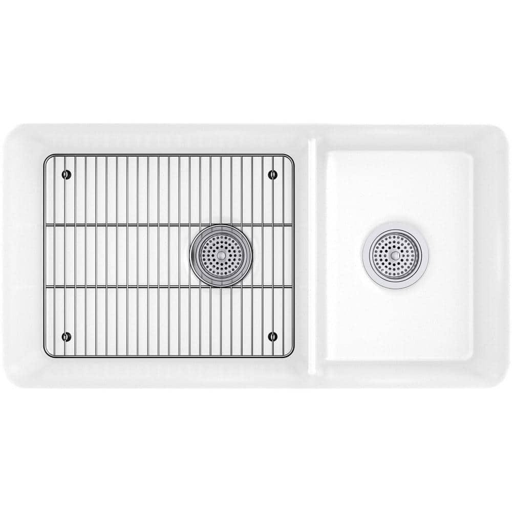 Cairn® 34" L x 18" W Double Basin Undermount with Accessories