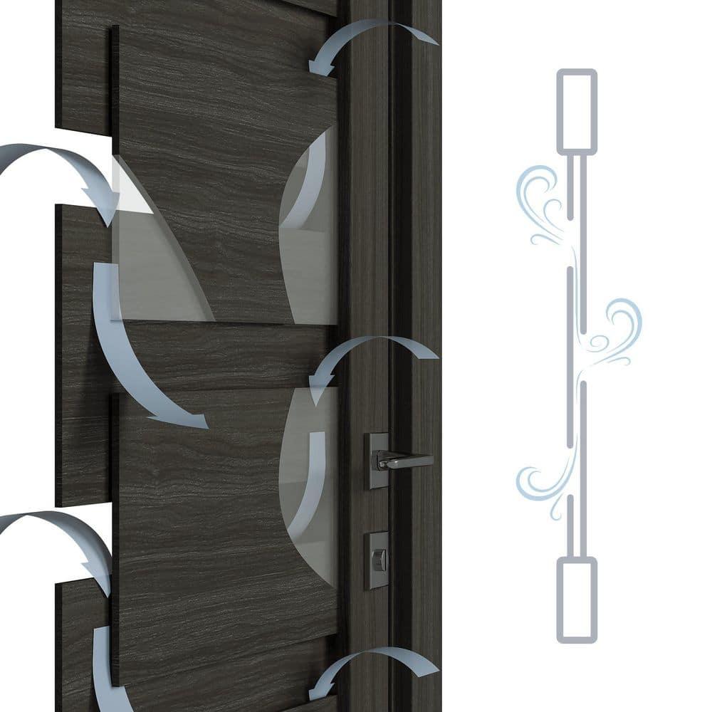 Belldinni Louver Solid Manufactured Wood Paneled Interior Door Slab