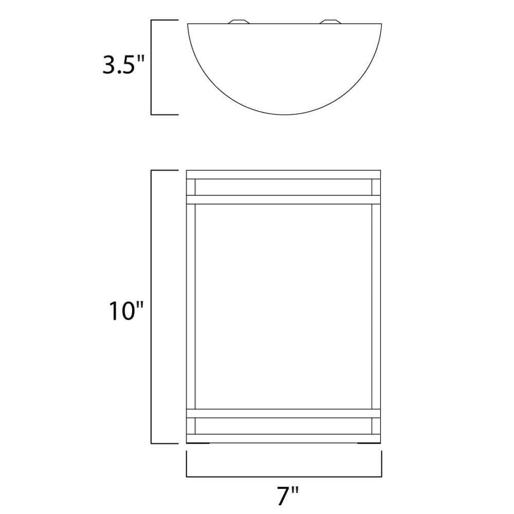 Maxim Lighting - LED Outdoor Wall Sconce - Outdoor Wall Mount - Linear-15W 1 LED