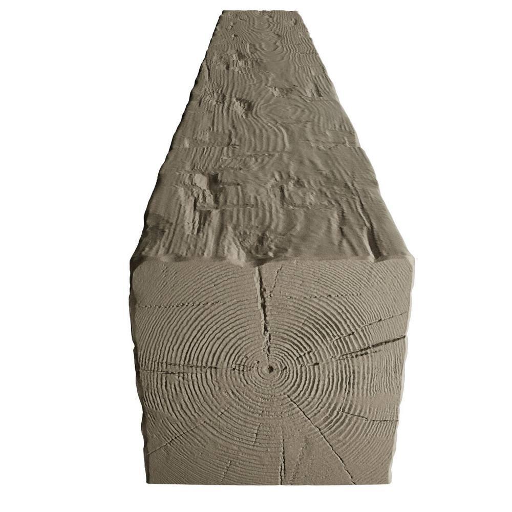 Ekena Millwork Hand Hewn Timberthane Faux Wood 3-Sided Ceiling Beam (U-beam)