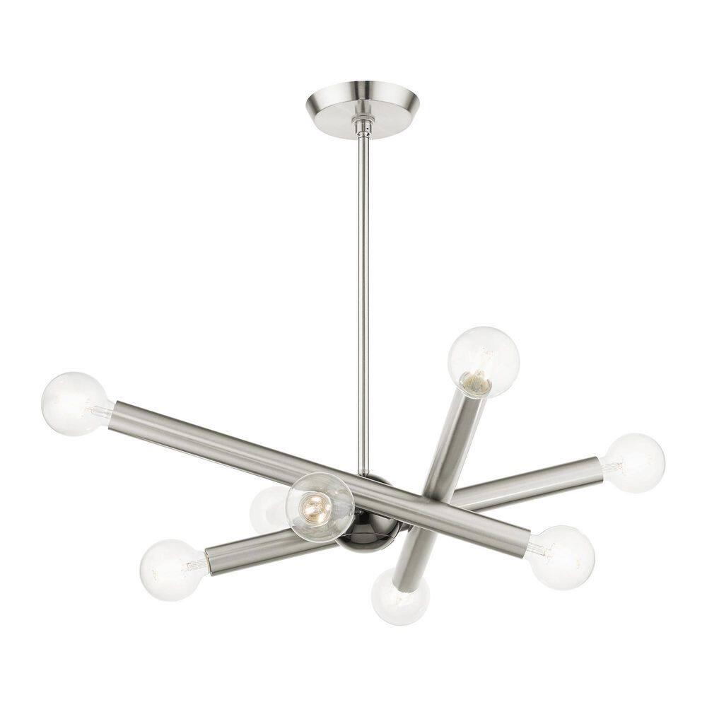 Livex Lighting Stafford 8 - Light Chandelier in  Brushed Nickel