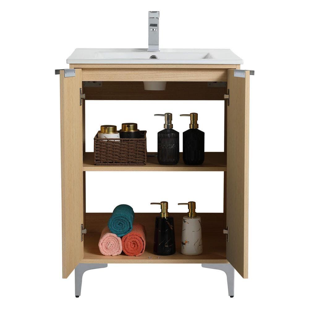 Fine Fixtures Wilmington 24 Inch Bathroom Vanity With Sink - Fully Assembled Bathroom Sink Cabinet, Bathroom Vanities, Wood Bathroom Vanity, Small Bathroom Sink Cabinet, 24 Bathroom Vanity With Sink