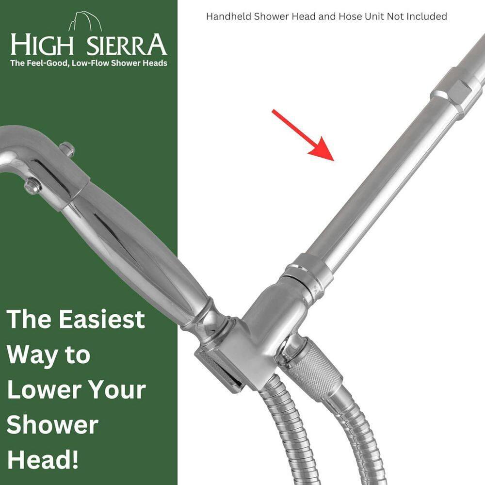 Exclusive 6 in. Solid Metal Shower Arm Extension in Brushed Nickel