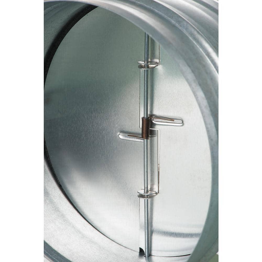 4'' inch Galvanized Steel Backdraft Damper with Rubber Gasket for Round Duct