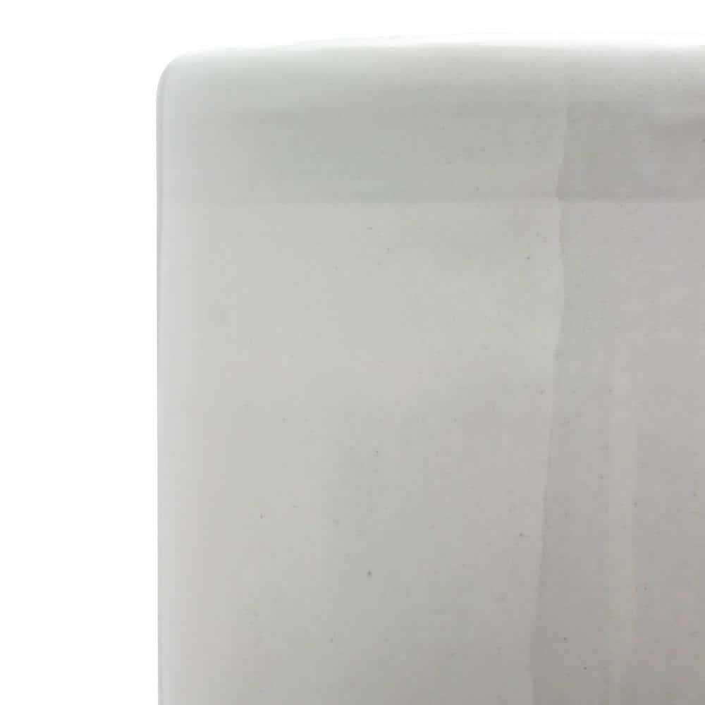 24" White Porcelain Umbrella Stand