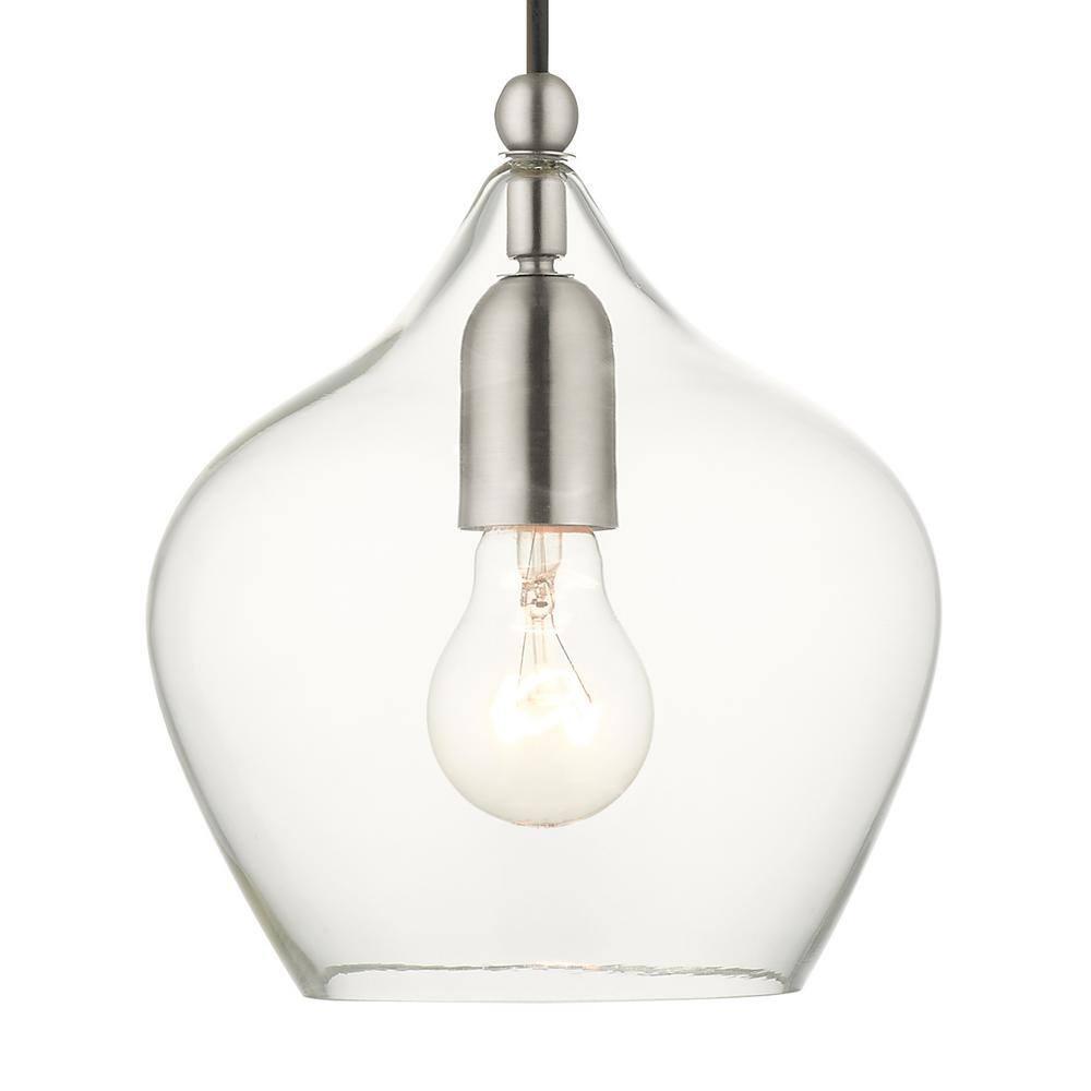 Livex Lighting Pendants 1 - Light Pendant in  Brushed Nickel
