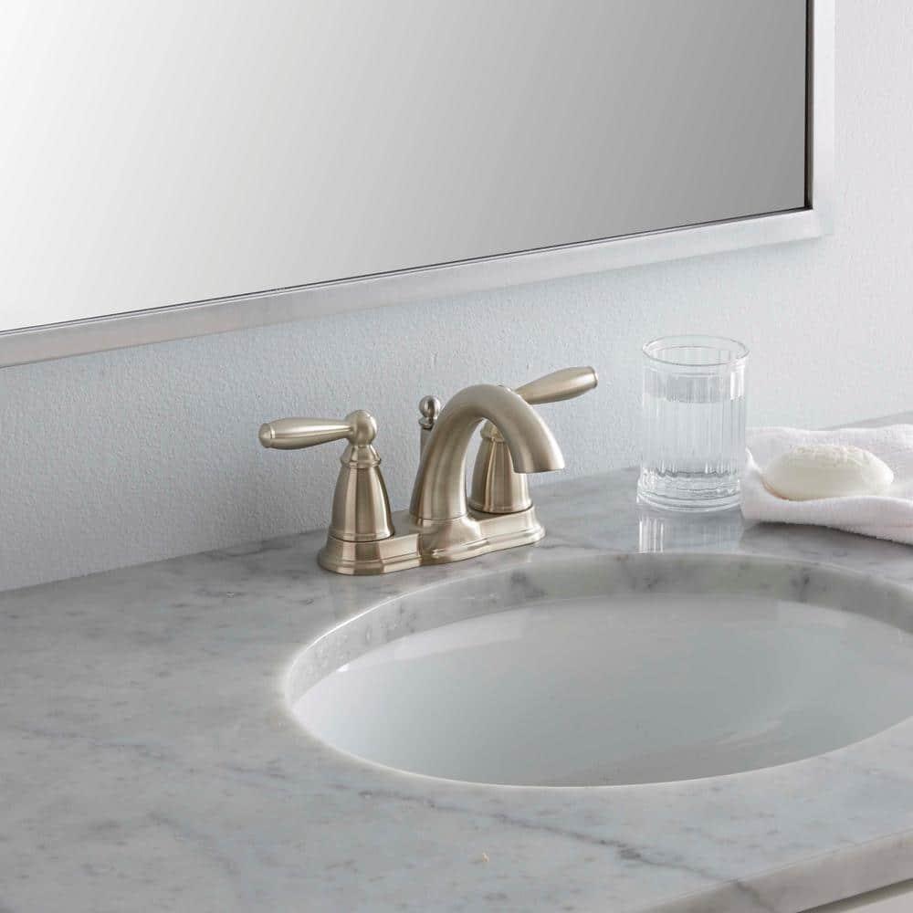 Moen Brantford Centerset Bathroom Faucet with Drain Assembly
