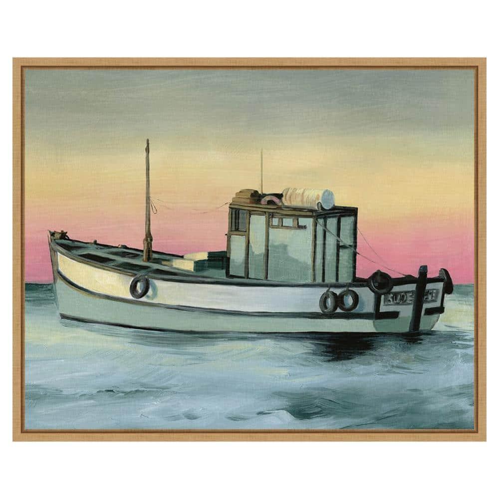 Amanti Art 28"x23" Golden Hour Casting II by Grace Popp Framed Canvas Wall Art Print