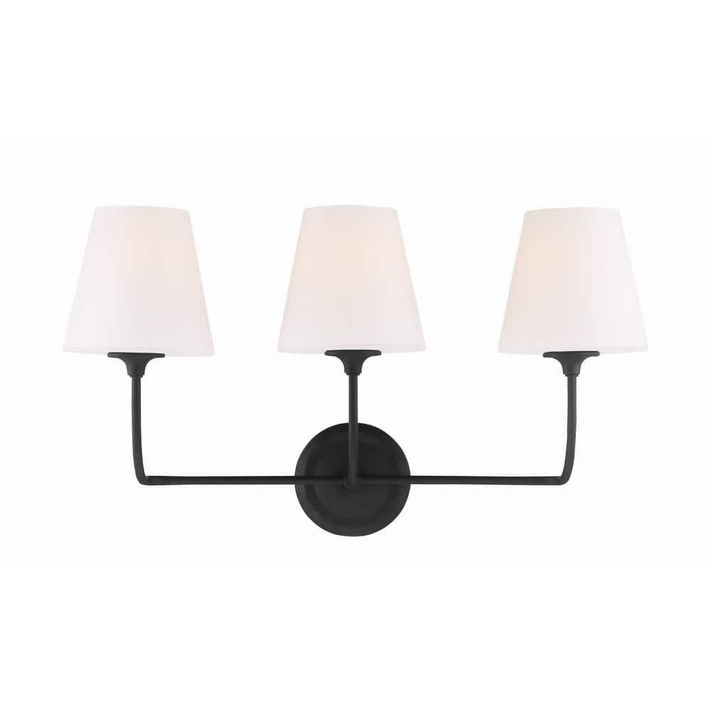 Crystorama Lighting - Bathroom Vanity - Sylvan 3 Light Bath Vanity in Classic