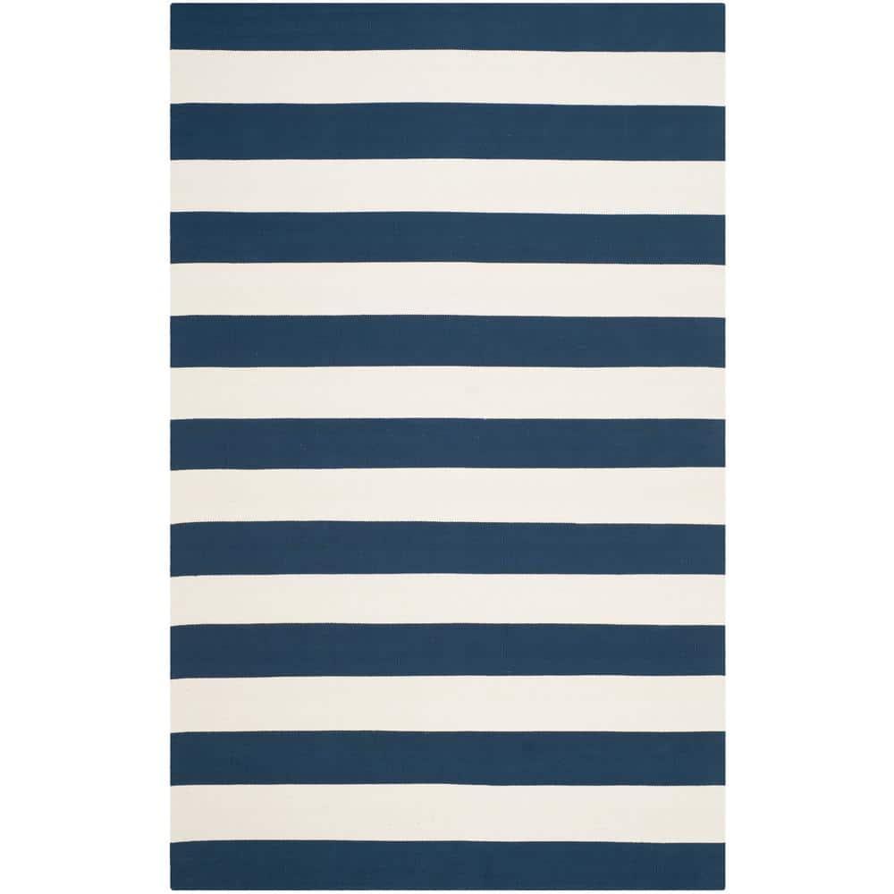 Montauk MTK712 Hand Woven Indoor Area Rug - Navy/Ivory - 9'x12' - Safavieh