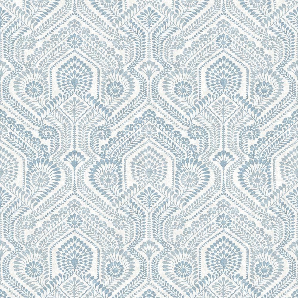 A-Street Prints Fernback Grey Ornate Botanical Wallpaper | Perigold