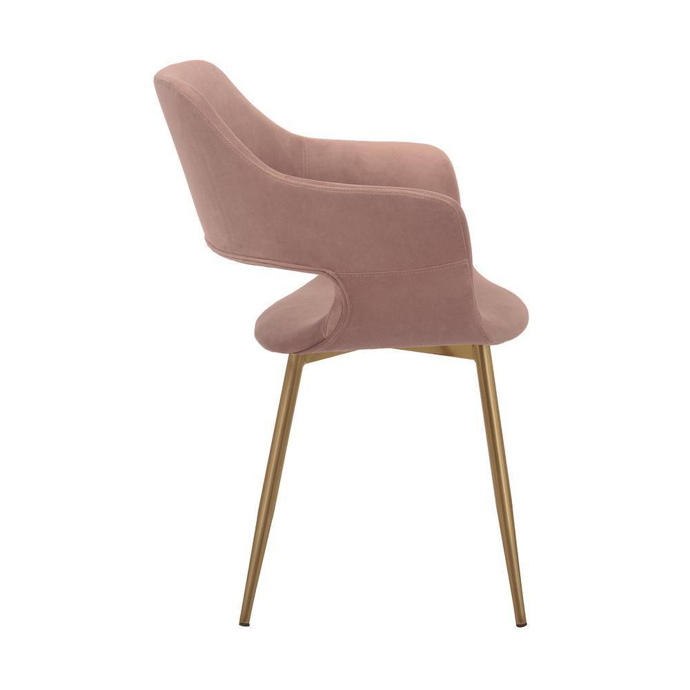 Gigi Velvet Metal Dining Room Chair - Armen Living