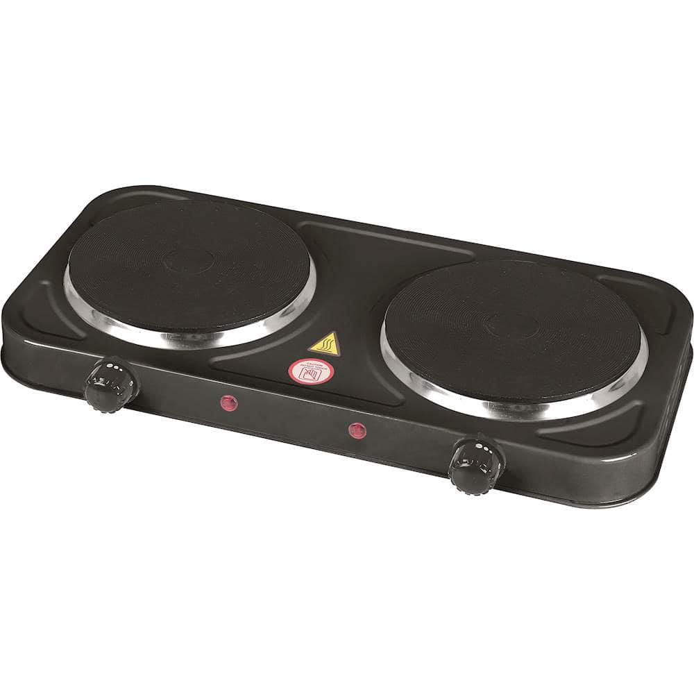 Emerald Electric Double Burner in Black with Coil Less Top (2686)