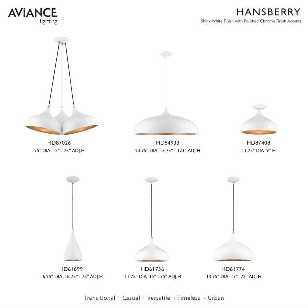 Livex Lighting Amador 1 - Light Semi-Flush Mount in  Shiny White