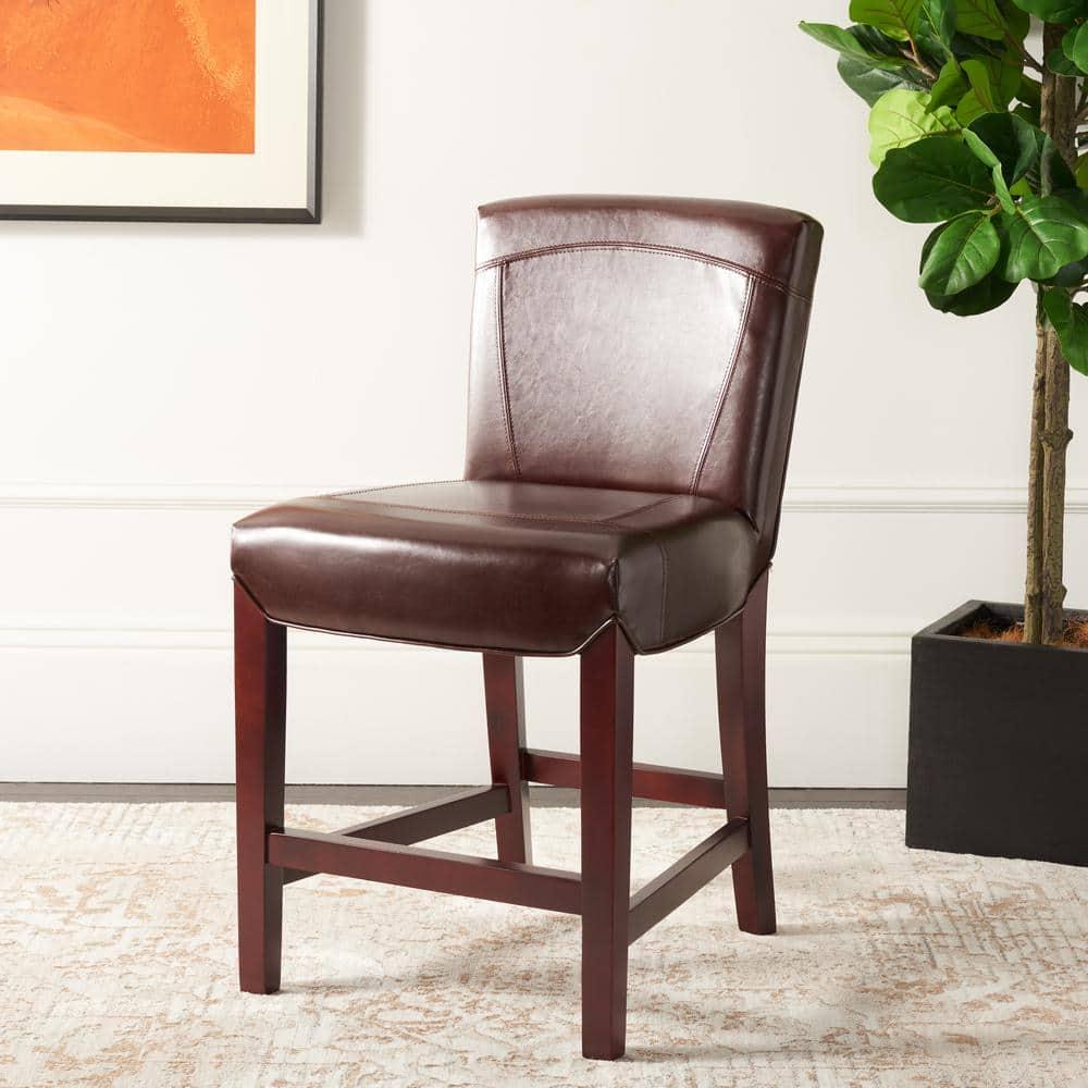 Ken Counter Stool - HUD8202 - Brown - Safavieh
