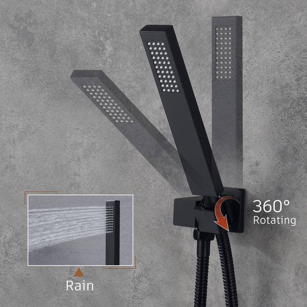 Cascade Bliss Luxury Complete Shower System with Rough-in Valve