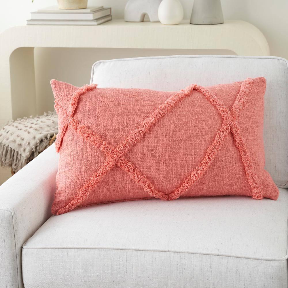 Tracey Ruffled Cotton Throw Pillow