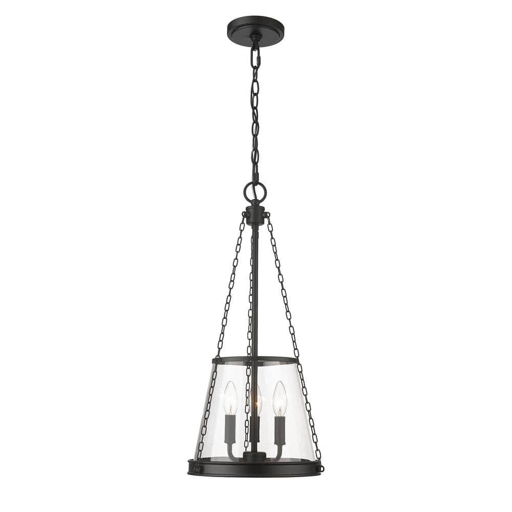 Z-Lite Prescott 3 - Light Pendant in  Matte Black