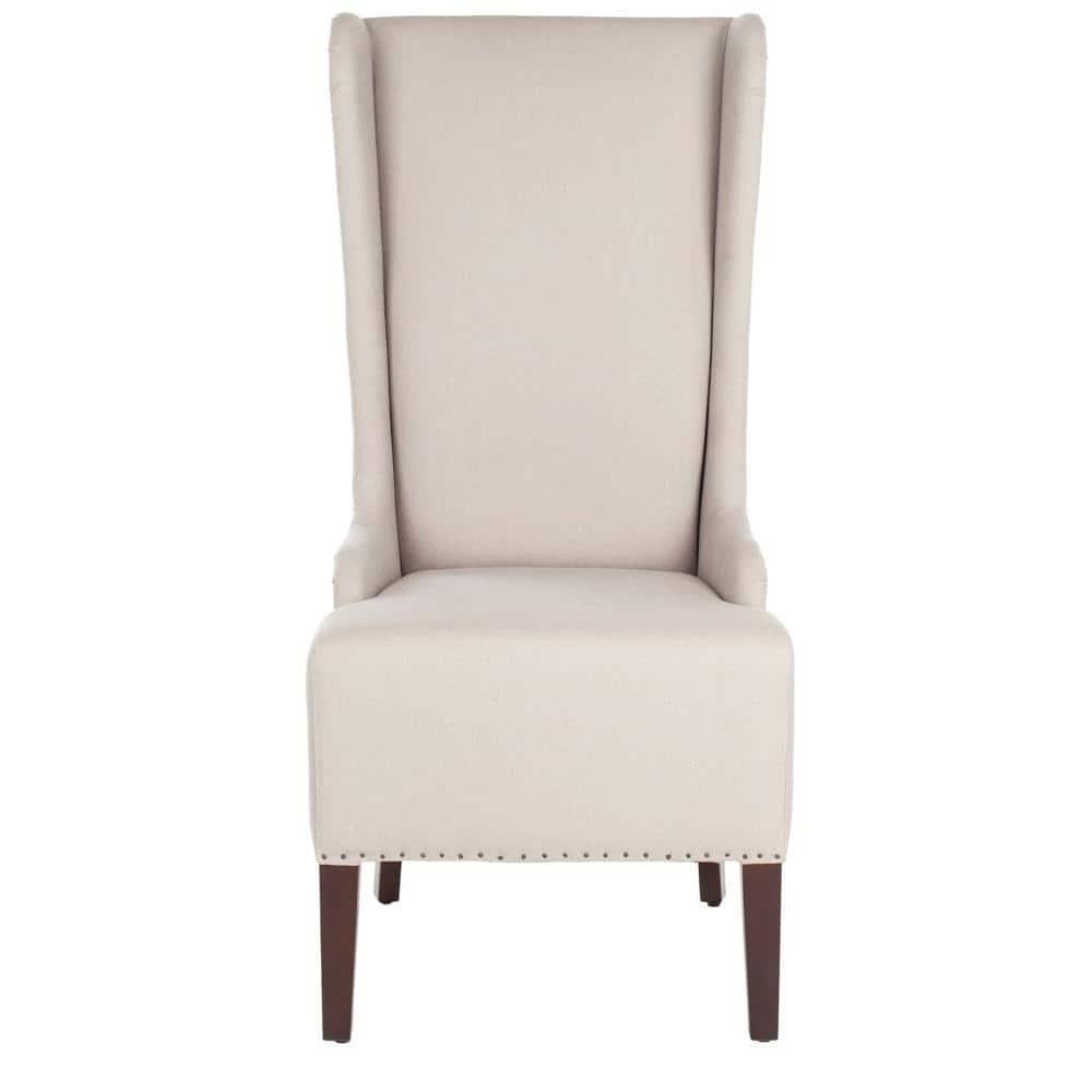 Bacall 20" H Dining Chair With Nail Head Trim - MCR4501 - Taupe - Safavieh Couture