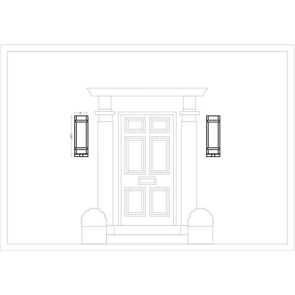 Generation Lighting Alban 1 -Light 24.63-in H Antique Bronze Hardwired Outdoor Wall Light
