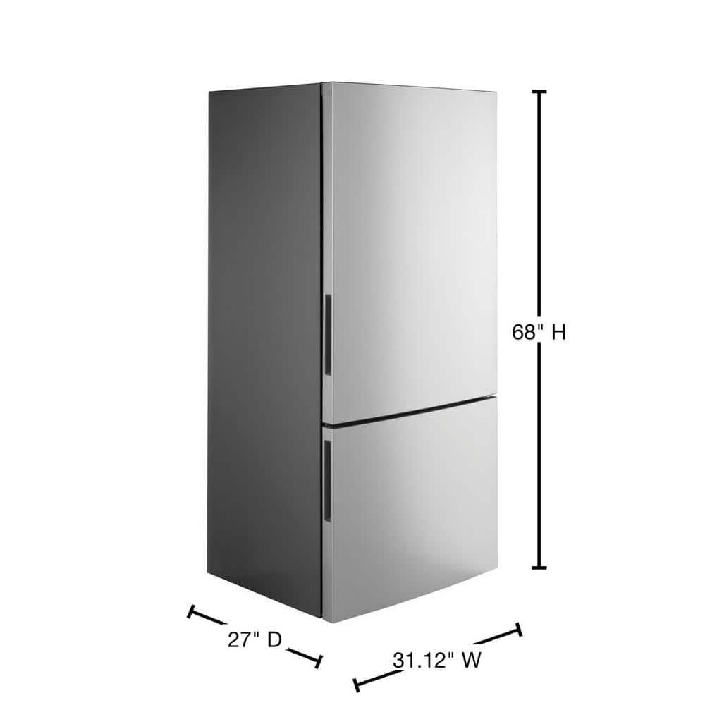 GE Appliances 31" Counter Depth Bottom Freezer 17.7 cu. ft. Refrigerator GBE17HYRFS