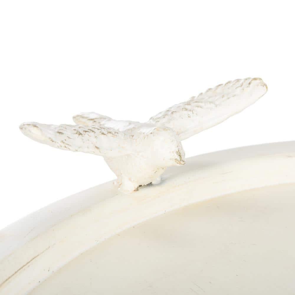 Kensi Outdoor Bird Bath - Pearl White - Safavieh