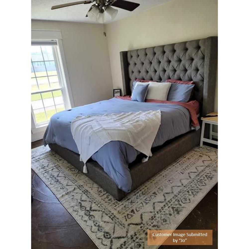 Tulum TUL268 Power Loomed Area Rug - Ivory/Grey - 8'x10' - Safavieh.