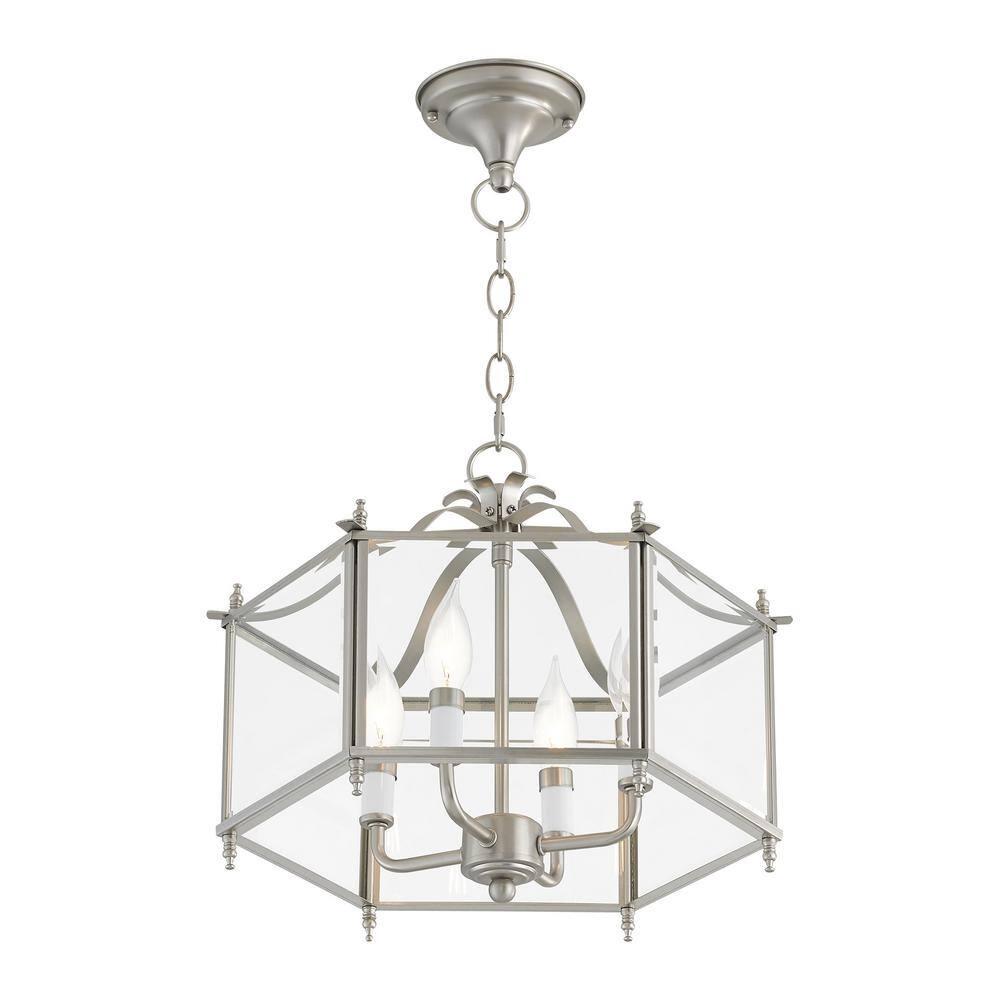Livex Lighting Livingston 4 - Light Pendant in  Brushed Nickel