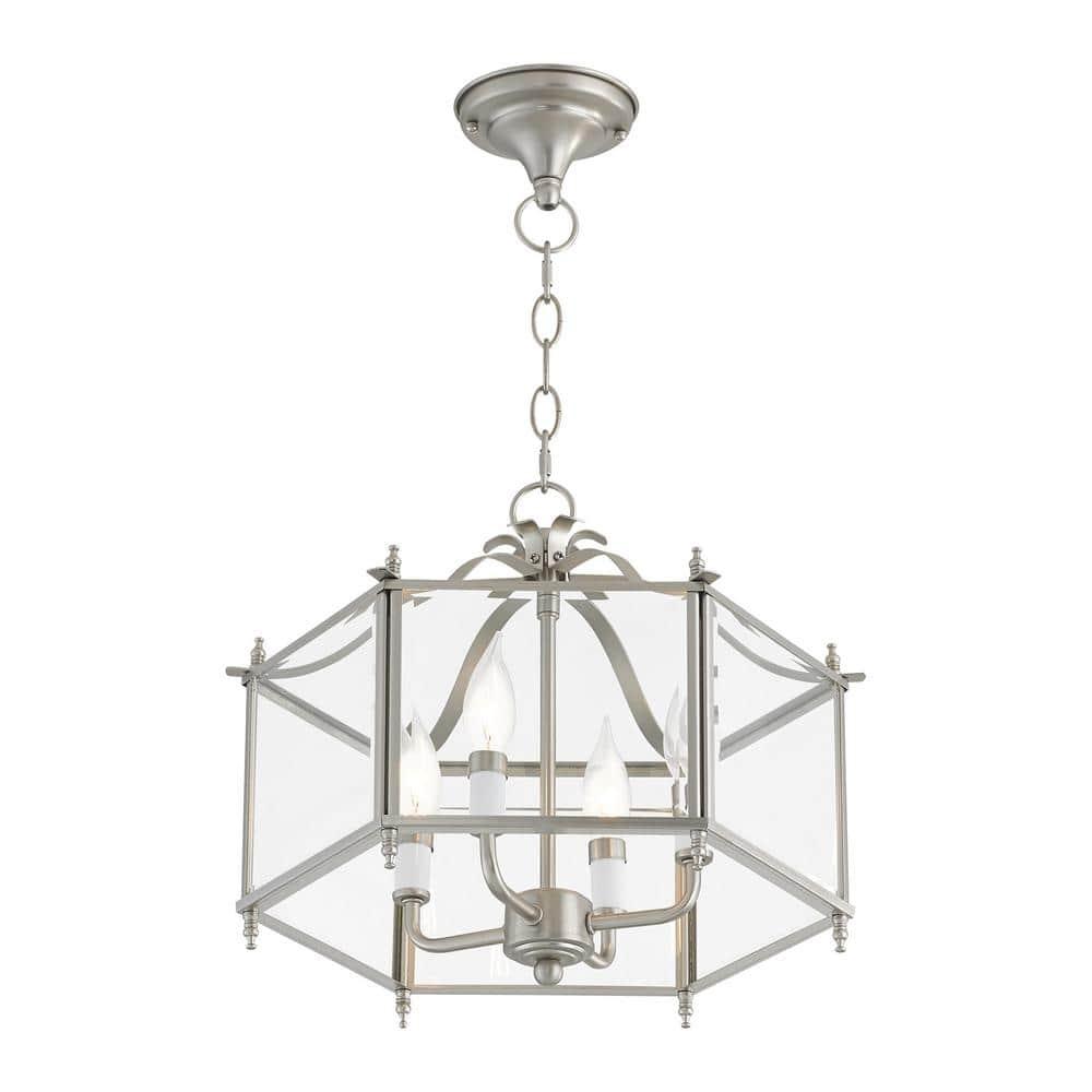 Livex Lighting Livingston 4 - Light Pendant in  Brushed Nickel