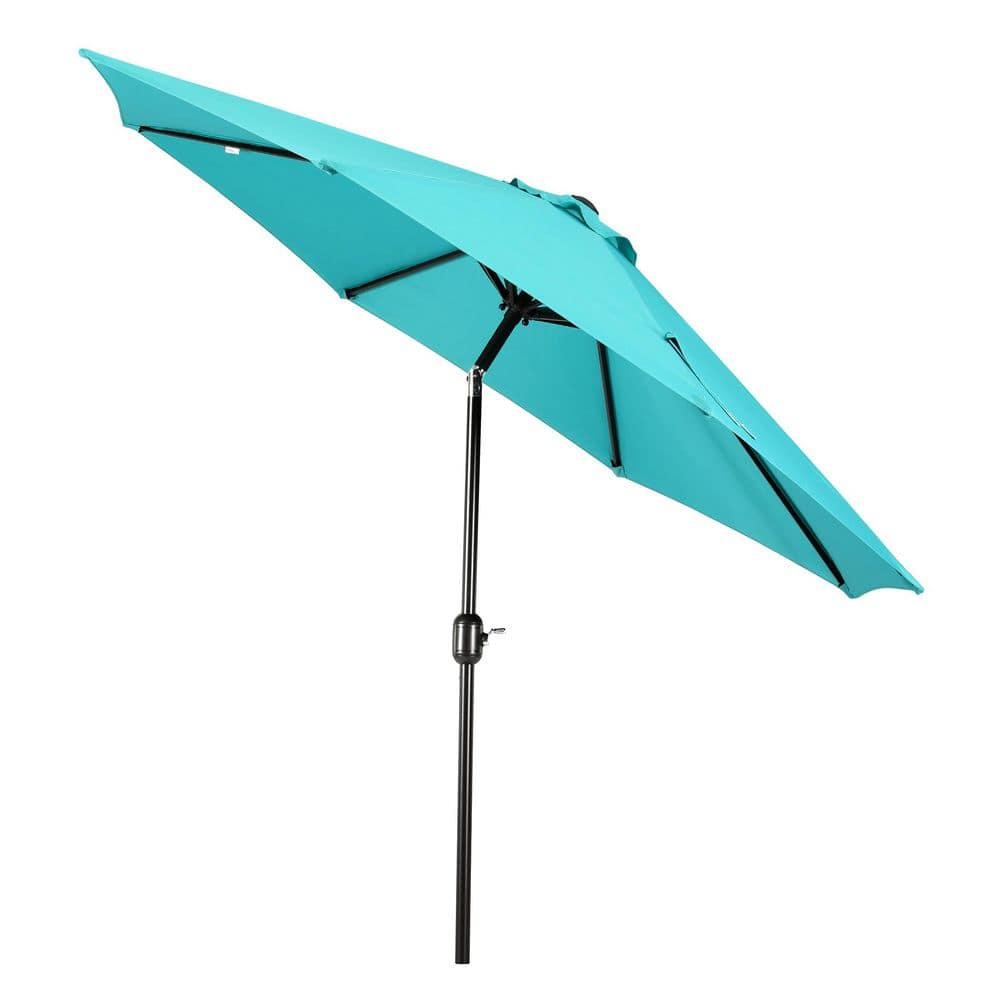 Westin Outdoor 9 Ft Patio Market Umbrella with Tilt & Crank, Turquoise