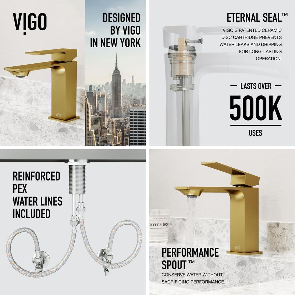 Dunn 6" H Single Handle Single Hole Bathroom Faucet