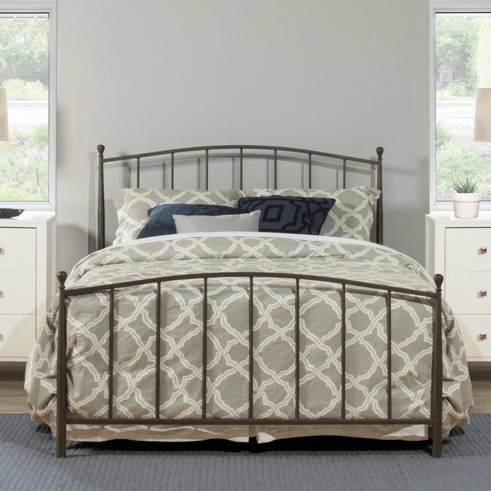 Hillsdale Furniture Warwick Gray Bronze Metal Queen Bed